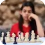 woman plays chess